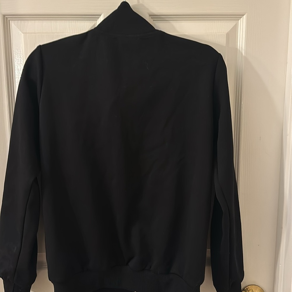 Prada Black Track Jacket with White Logo Tape - Picture 6 of 6